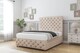 image 3 of Sloomy Watson Sand Naples Divan Bed Base 2 Drawers Foot-End With 26 Inch Strutted Headboard & 12 Inch Matching Footboard | Cream | Sand | Small Double | 1