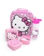 image 1 of Hello Kitty Girls Pink Lunch Bag | Insulated Food Container with Bottle & 3 Snack Pots | Zipper Closure School Lunchbox | Cartoon Character Kids Storage | Hello Kitty Merch