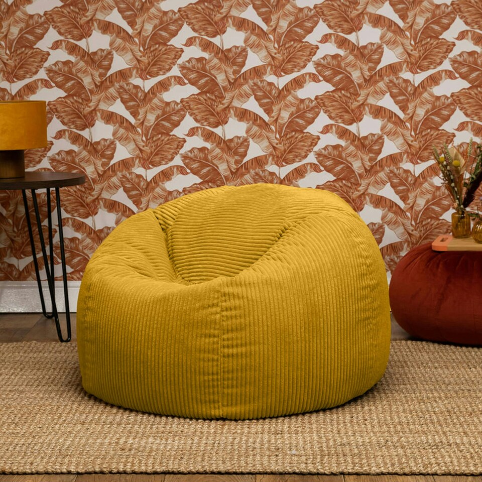 image 1 of icon Kingston Classic Beanbag Corduroy Yellow Set of 2 Yellow | Yellow