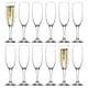 image 1 of LAV Empire Glass Champagne Flutes - 220ml - Pack of 12