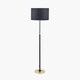 image 4 of Black and Gold Metal Rise and Fall Floor Lamp Black | Gold