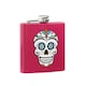 image 3 of Interiors by Premier Pink Hip Flask With Skull Design, 5oz Stainless Steel Flask With Fun Printed Graphic, Screw Cap