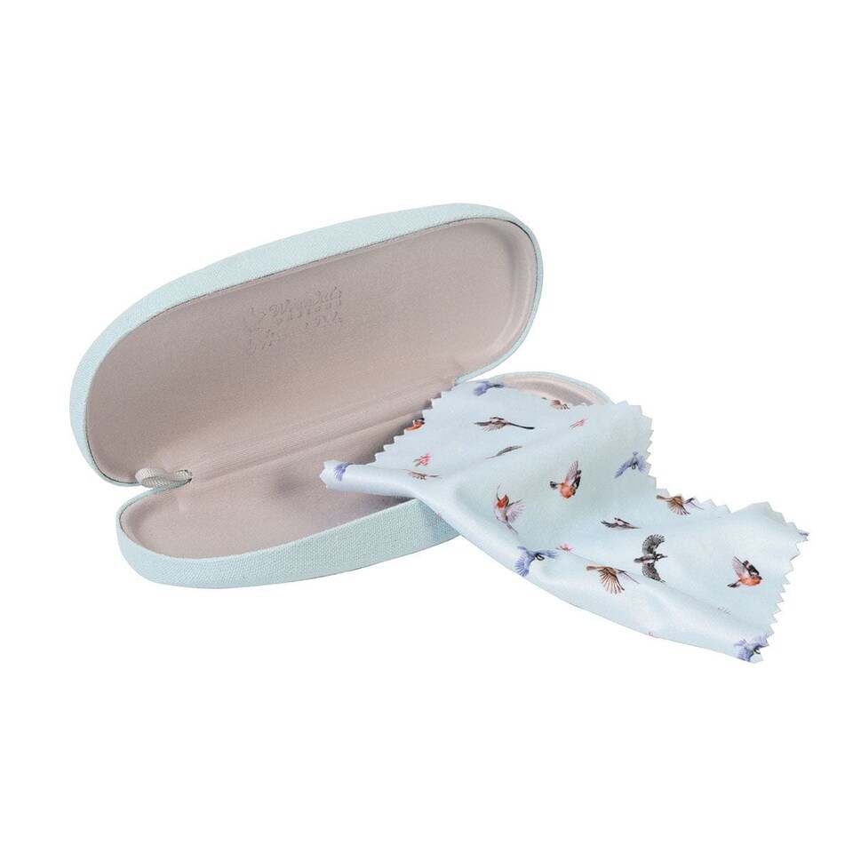 image 1 of 'Pottering About' Bird Design Hard Shell Glasses Case