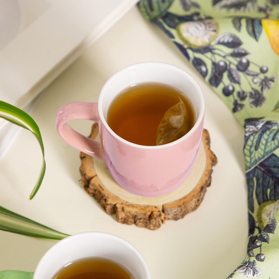 image 1 of Argon Tableware Coloured Coffee Mugs - 350ml - Pink - Pack of 4 | Pink | Pink | 4