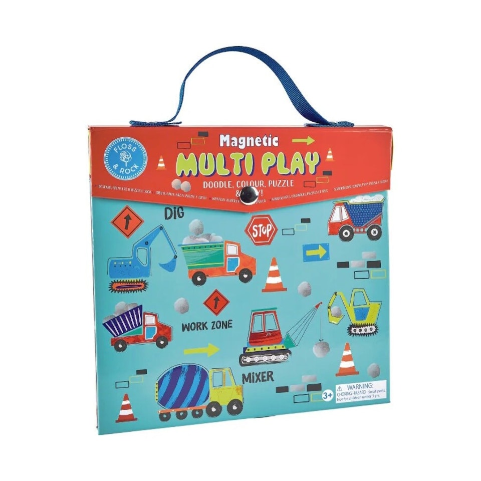 image 1 of Floss & Rock Magnetic 4 in 1 Activity Book - Construction Multi | Multi | One Size