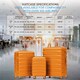image 4 of Flight Knight 29" Extra Large Suitcase – 20kg Capacity Hard Shell Check-In Luggage with 4 Wheels  100+ Airlines Approved: Ryanair, EasyJet, Jet2, Wizz Air, BA Orange | Orange | Large