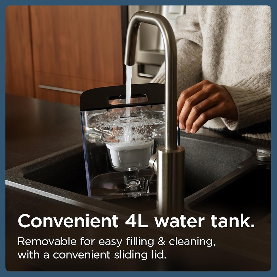 image 1 of BRITA Cube Ambient & Hot Water Dispenser Black (4.0 L)