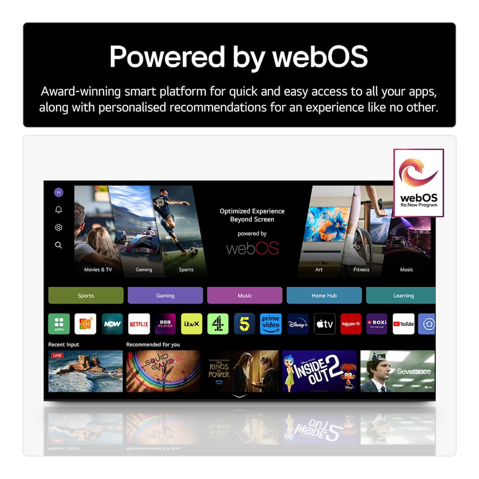 image 1 of LG OLED65G54LW.AEK TV 165.1 cm (65") 4K Ultra HD Smart TV Wi-Fi - Metallic