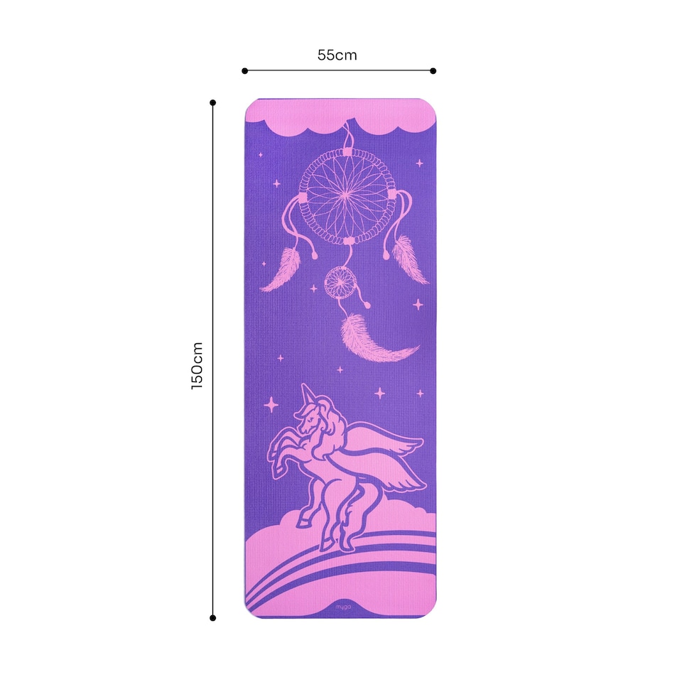 image 1 of Myga Unicorn Silk Print Childern's Mat