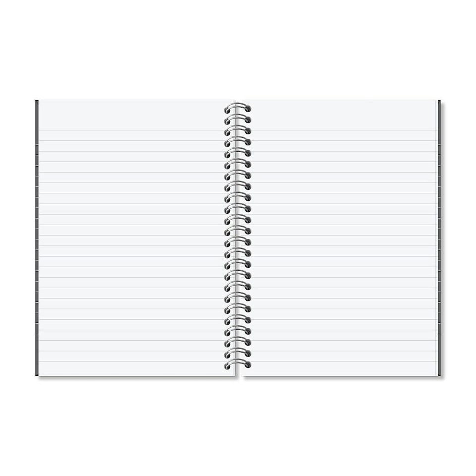 image 1 of Rhino A5 Wirebound 160 Pages 8mm Lined Hardback Notebook