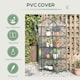 image 5 of Outsunny Portable 4-Tier Mini Greenhouse Plant Grow House Shed w Clear Cover