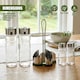 image 4 of GEEZY 4 Piece Glass Cruet Set and Condiment Dispenser With Stand 20.5cm