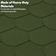 image 5 of Premium Asphalt Roof Shingles - Fish Scales Design 80 x 31.5 cm Weather Resistant Roofing Felt (25 Pcs)