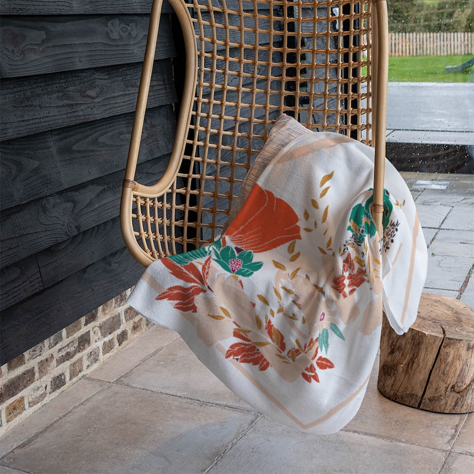 image 1 of Love & Flowers Blanket | Multi
