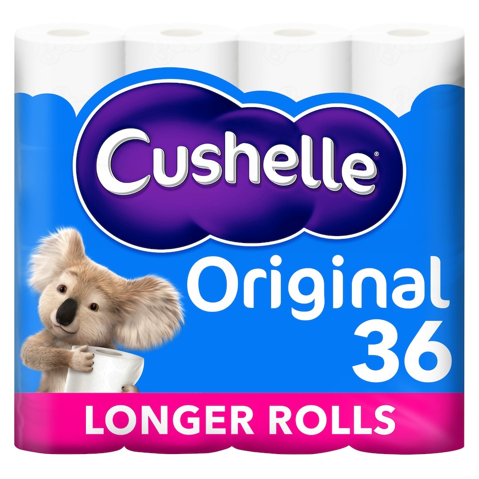 image 1 of Cushelle Original Toilet Roll 36 Longer Rolls