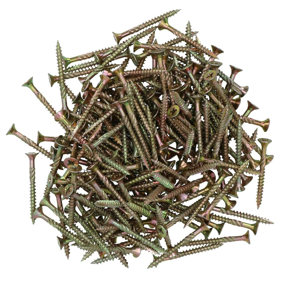 image 1 of Countersunk Wood Screws 5.0 x 50mm Serrated Edge Prevent Splitting PZ2 200pc