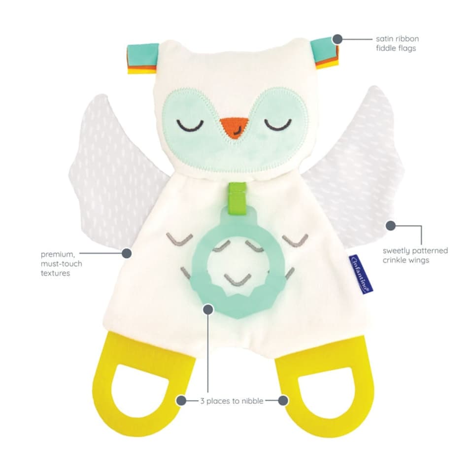 image 1 of Infantino Glow-In-The-Dark Cuddly Pal With Teether