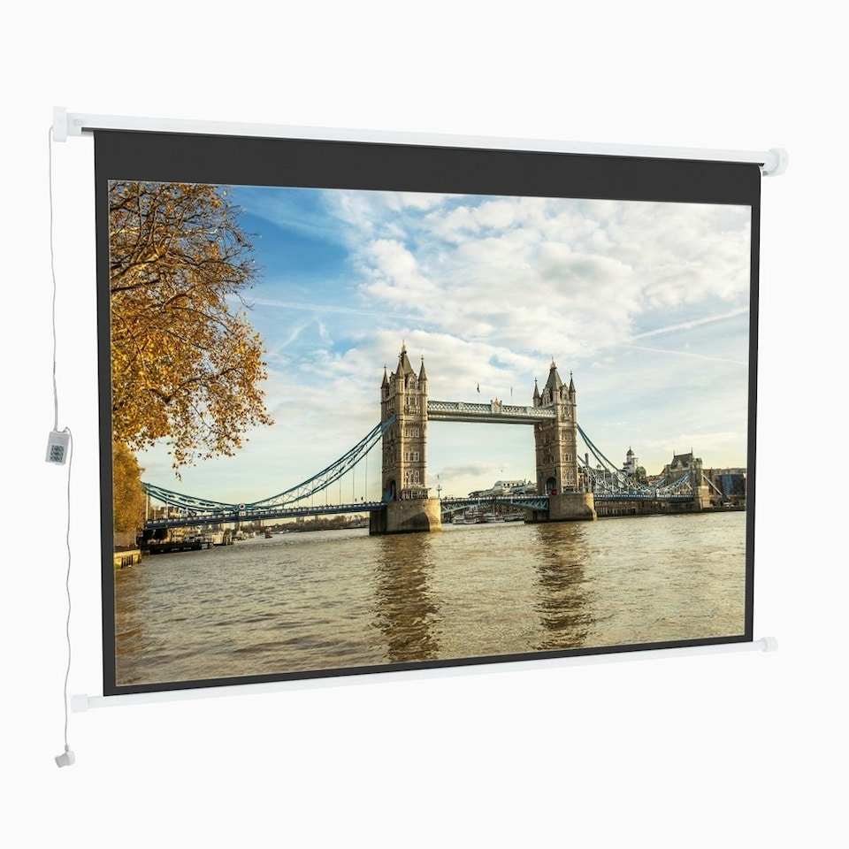 image 1 of Living and Home Wall Mount Electric Projector Screen -  269cm W x 183cm H