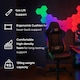 image 6 of Neo Black Leather Gaming Chair with LED Lights