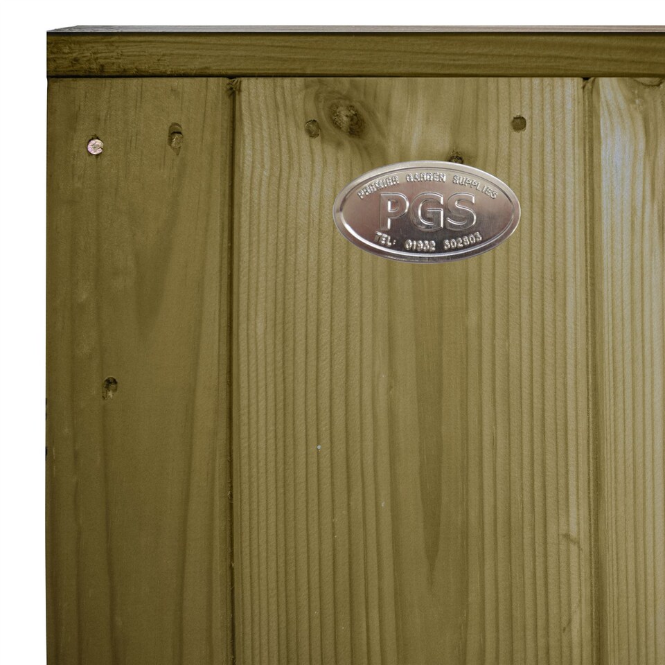 image 1 of Ultimate T&G Vertical Boards W:6ft x H:4ft Fence Panel Treated Timber (Pack of 3)