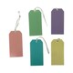 image 3 of Pack of 10 Assorted Pastel Colour 120x60mm Strung Tags