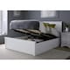 image 2 of Painted Wood King Size Ottoman Bed  in White