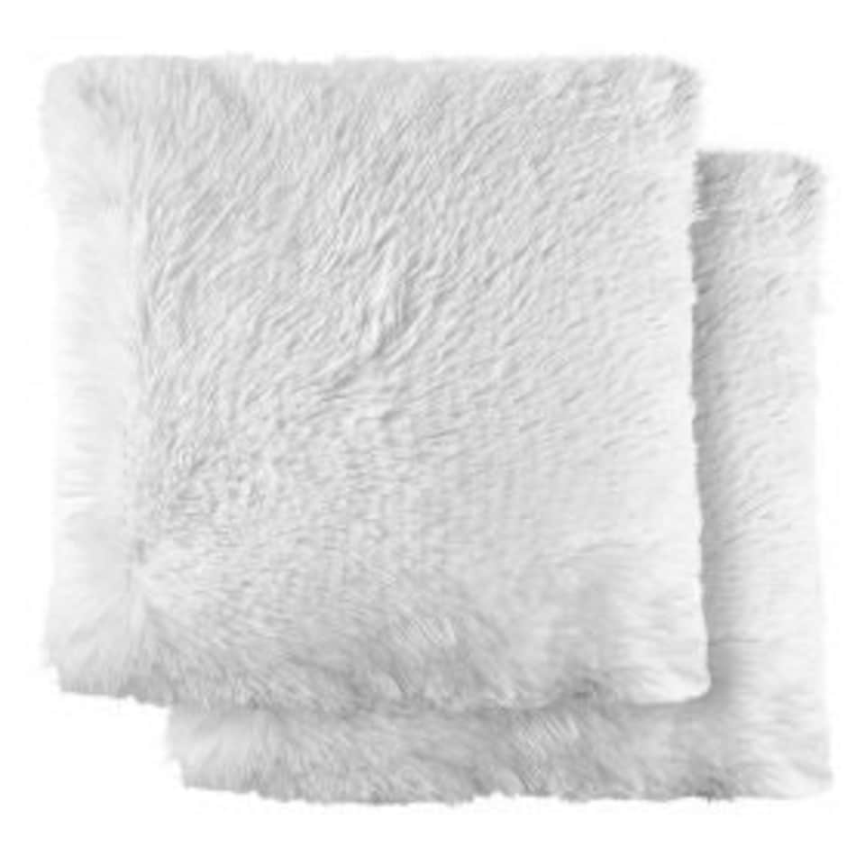 image 1 of Teddy Cushion Cover 43cm x 43cm White White | White