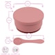 image 3 of Tiny Dining 4pc Baby Silicone Suction Feeding Set - Ochre