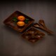 image 5 of Kora Acacia Four Section Serving Dish