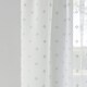 image 3 of Pair of Destiny Silver Metallic Diamond Print Voile Panels 122 cm (48 inch) Rod Pocket Panels for Bedroom and Living Room