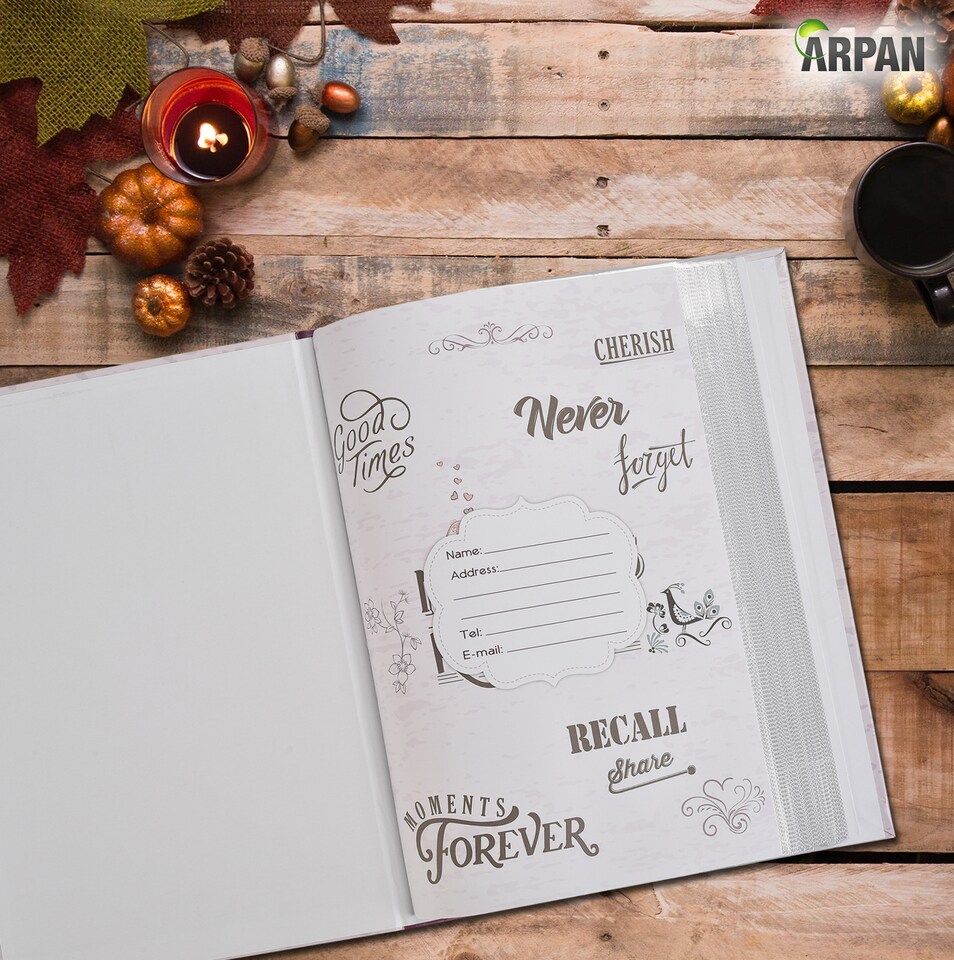 image 1 of ARPAN Slip In Memo Photo Album for 300 Photos 6x4" (10x15cm) – Picture Album with Clear Slip-In Pages for Family, Wedding & Travel Memories