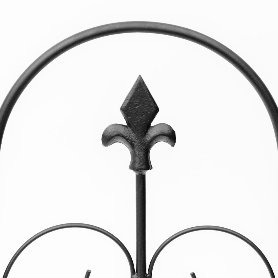 image 1 of Outsunny 5PCs Decorative Garden Outdoor Picket Fencing Metal Border Edging