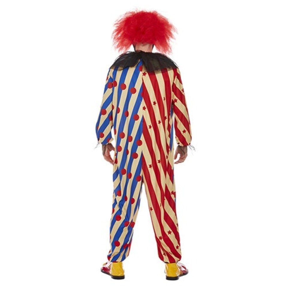 image 1 of Creepy Clown Fancy Dress Costume Adult Mens Large