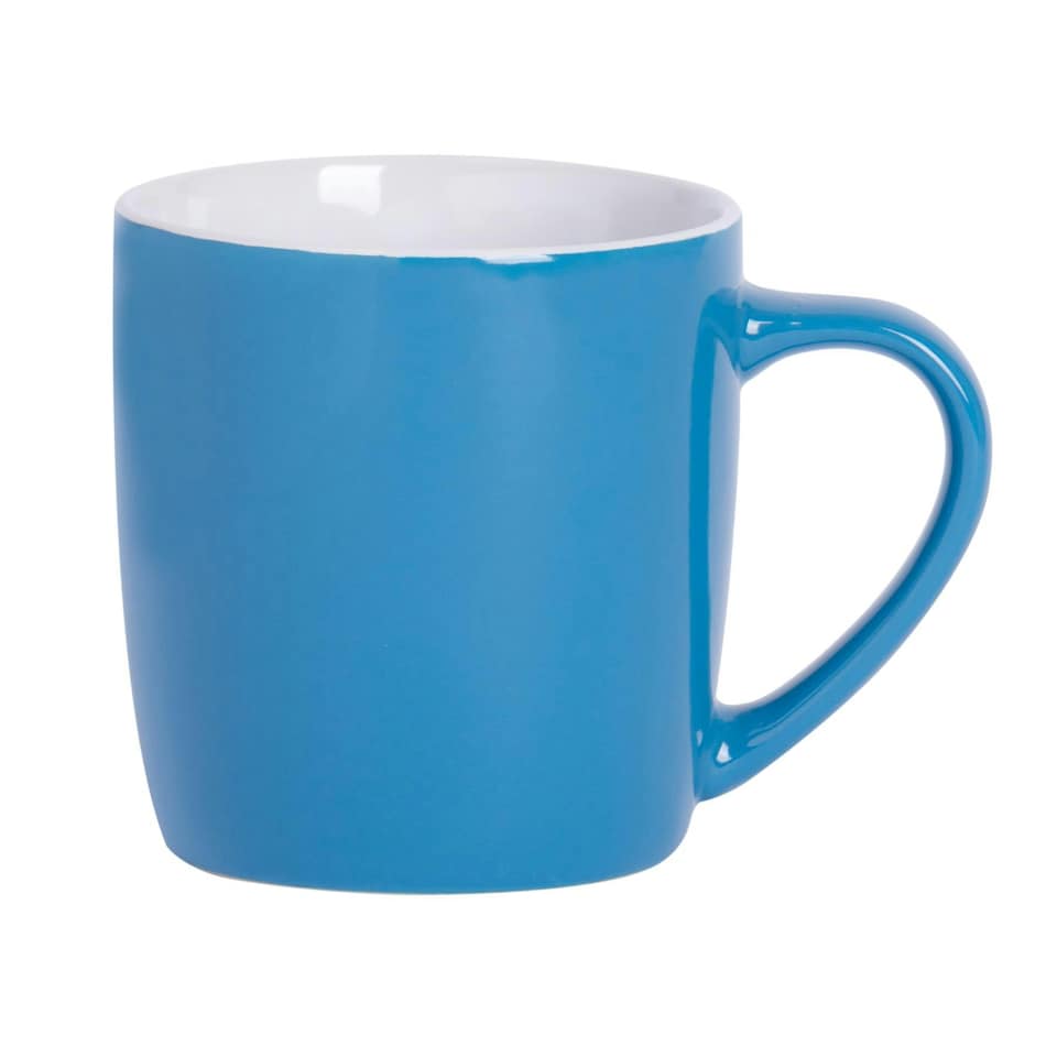 image 1 of Argon Tableware Coloured Coffee Mugs - 350ml - Blue/Pink - Pack of 6 Multi