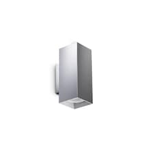 Look 15cm Square Up & Down Wall Lamp Chrome 2x GU10