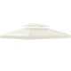 image 9 of Outsunny 3x4m Gazebo Replacement Roof Canopy 2 Tier Top UV Cover Patio Cream