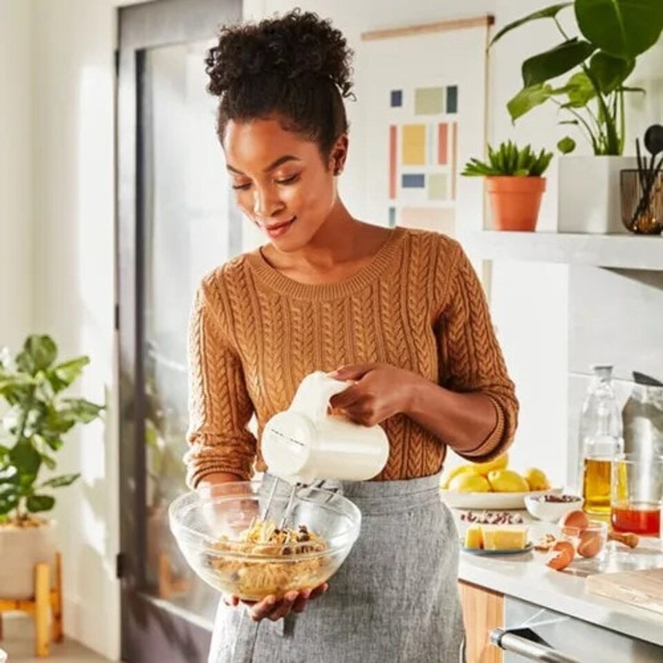 image 1 of KitchenAid Charcoal Grey Cordless Hand Mixer