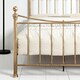 image 5 of Hampstead Traditional Style Distressed Antique Brass Effect Metal Bed Frame | Bronze | Antique Brass | King