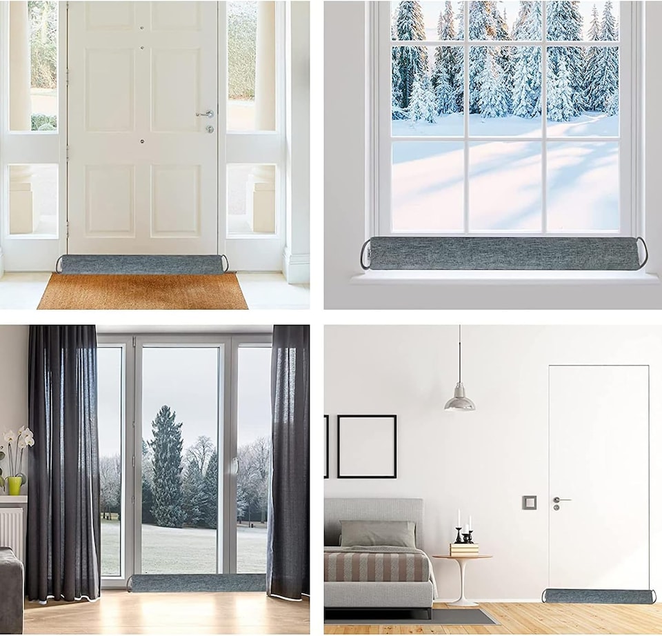 1-Pack 91 x 8 cm Heavy Under Door Draught Excluder Cushion Draft Wind ...