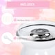image 6 of HOMCOM 450W Candy Floss Machine, Professional Automatic Cotton Candy Sweet Machine with Candyfloss Sticks, Spoon, Splash Guard, Non-Slip Base for Birthday Christmas Wedding Party, Funfair Style, White