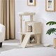 image 2 of Yaheetech 92 cm Cat Tower with Double Condos Beige