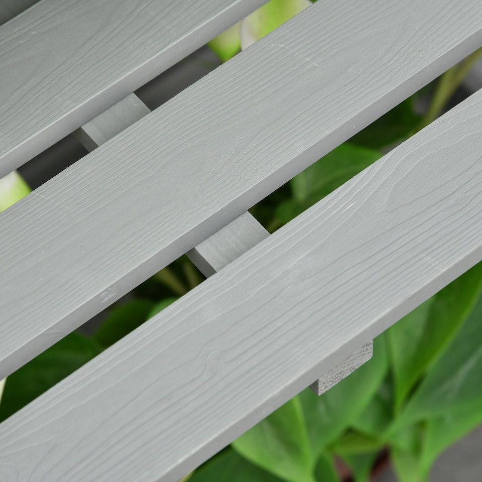 image 1 of Outsunny Wood Cold Frame Greenhouse PC Board 76 x 47 x 110cm Grey