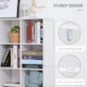 image 4 of HOMCOM 9 Cube Storage Unit Cabinet Bookcase Display Shelves, White