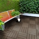 image 5 of Polydeck PVC Interlocking Decking Tiles - Brown | Brown | Pack of 1