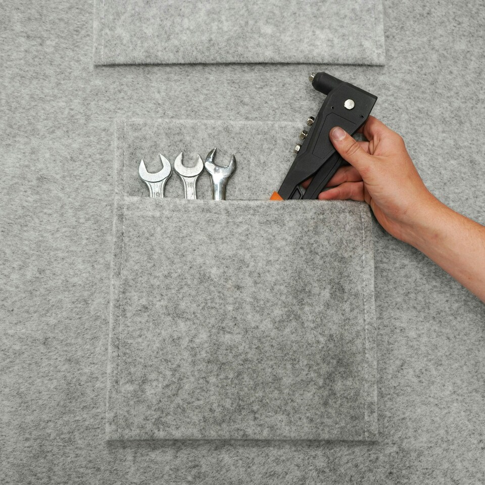 image 1 of Storage Pouches - Silver Grey