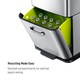 image 6 of Himalaya Recycling Sensor Bin 35L+25L Silver