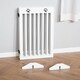image 8 of PawHut Pet Gate Foldable Fence Freestanding Dog Barrier w/ Support Feet White
