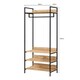 image 4 of Alva Open Wardrobe with 4 Shelves Brown | Oak