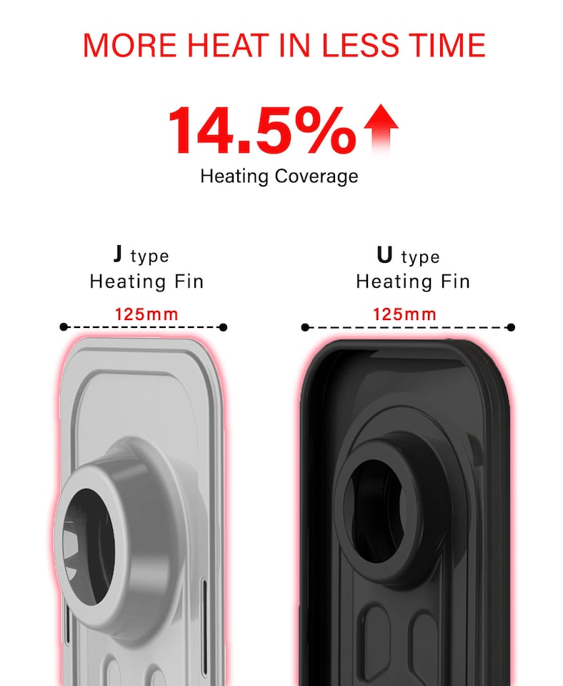 image 1 of 2300W Oil Filled Radiator with Remote Control Black