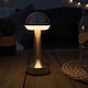 image 2 of ValueLights Set of 3 Troy Brass LED Rechargeable Touch Table Lamp